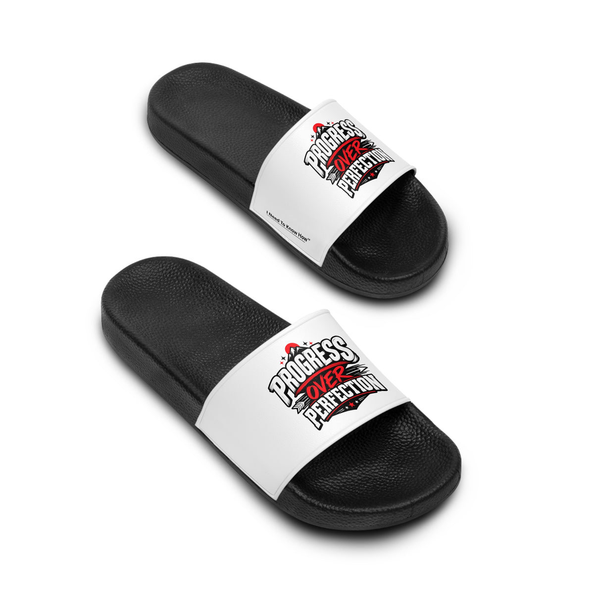 Progress Over Perfection Women's Slide Sandals – Casual Comfort Slides