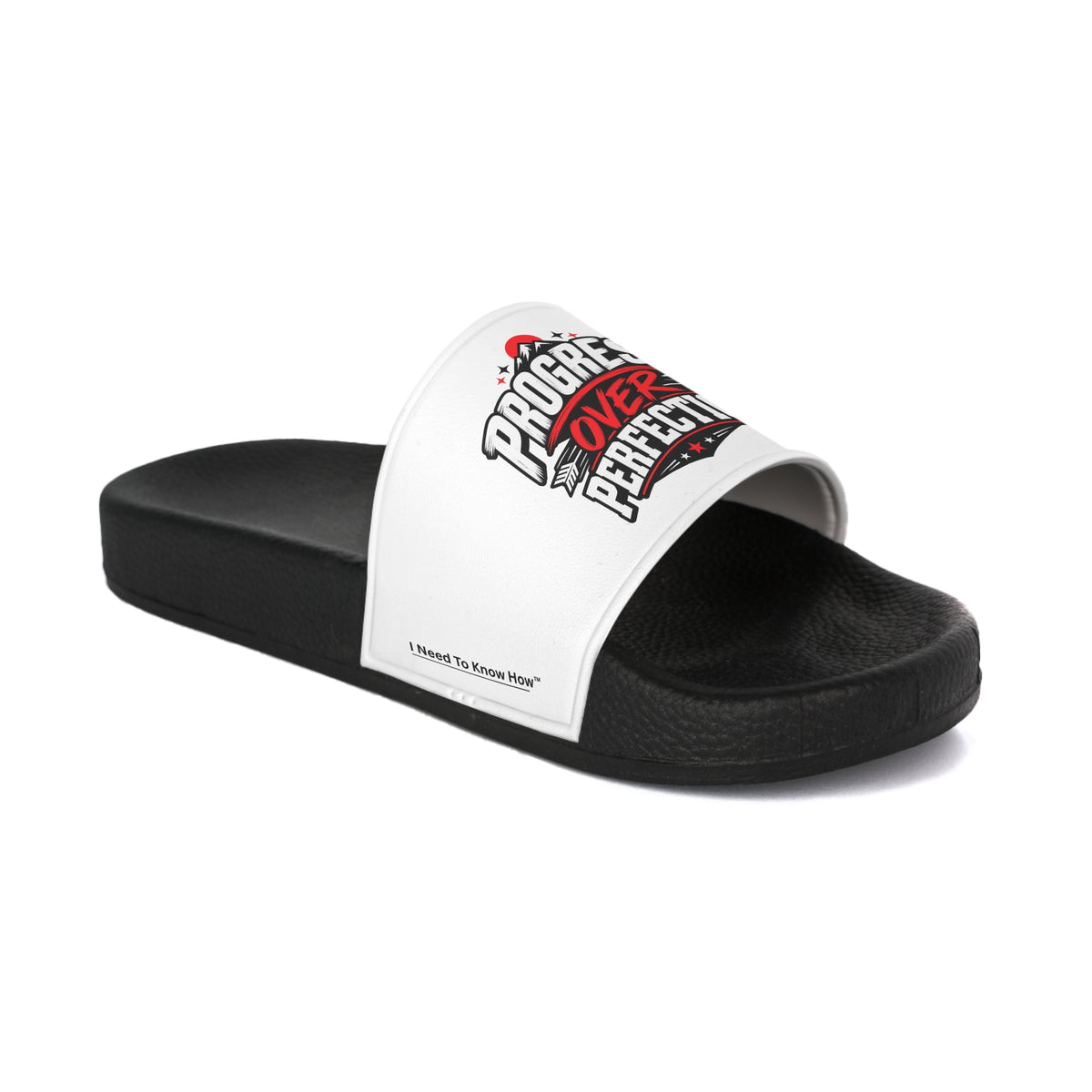 Progress Over Perfection Women's Slide Sandals – Casual Comfort Slides