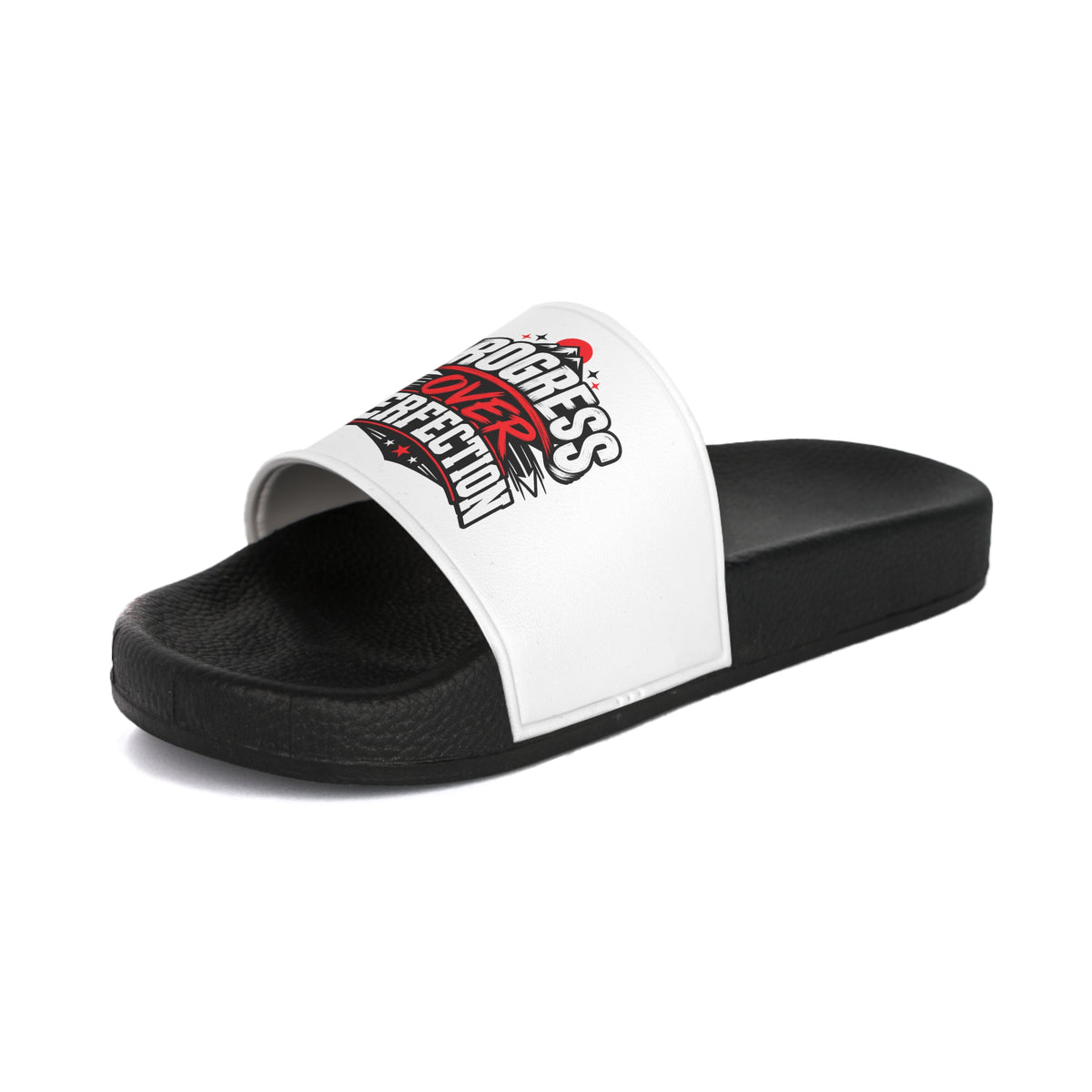 Progress Over Perfection Women's Slide Sandals – Casual Comfort Slides