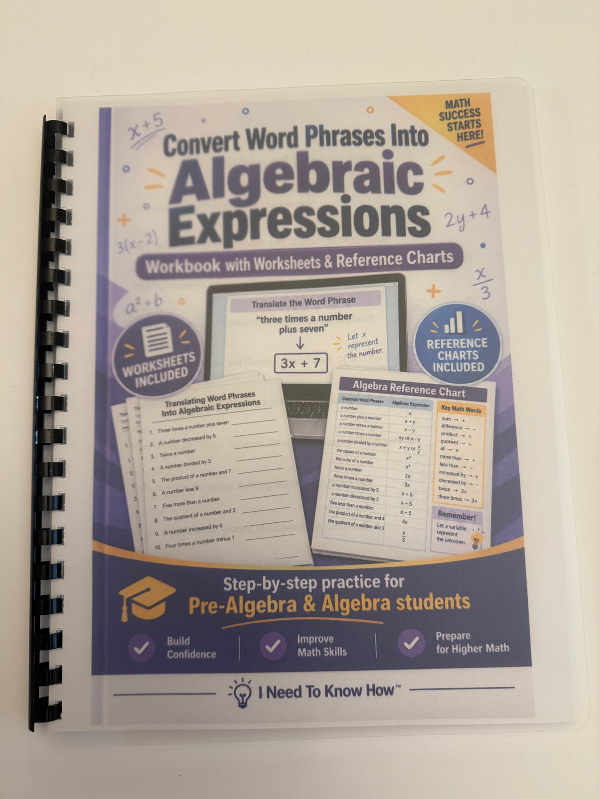 Individual Class Learn How to Turn Word Phrases Into Algebraic Expressions - Includes a 1 hour Group On-line Class