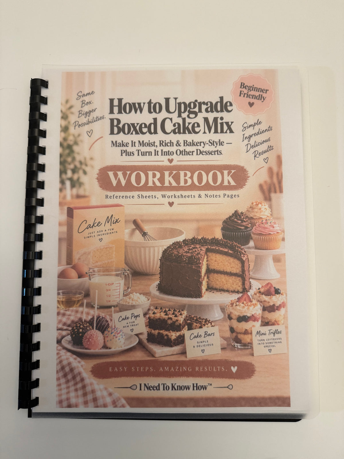 Group Online - How to Upgrade Boxed Cake Mix | Bakery-Style Baking Guide + Reference Sheets & Worksheets